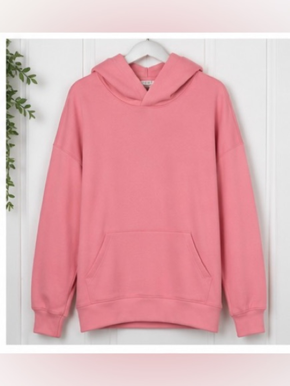 Zenana Outfitters Rose Pink Pullover Hoodie Soft Scuba Fabric NWOT - Picture 5 of 10